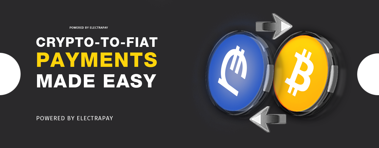 electrapay pay with crypto banner